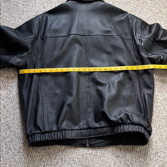 Wilson Leather Black Leather Jacket sz XL - Picture 15 of 16